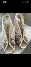 Jimmy Choo Wedding Lace Peep