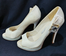Jimmy Choo Ivory Satin Grant