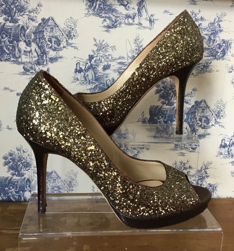 Jimmy choo luna gold glitter - gold,