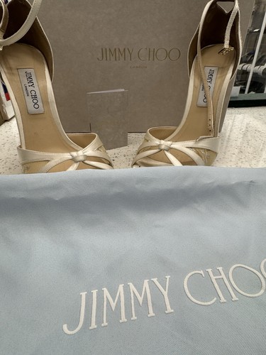 Jimmy choo satin - lace, ivory